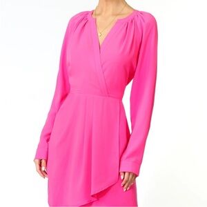NWT Adelyn Rae-Pink Wrap Dress